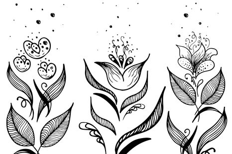 TAPETA JEMNÉ LIDOVÉ ORNAMENTY - ČERNOBÍLÉ TAPETY - TAPETY