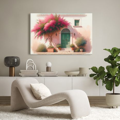 WANDBILD ROMANTISCHER EINGANG - BILDER BÄUME UND LAUB - BILDER