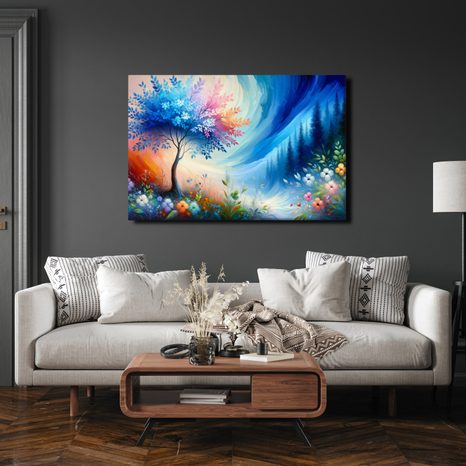 OBRAZ STROM ŽIVOTA V DUZE BAREV - OBRAZY STROMY ŽIVOTA - OBRAZY