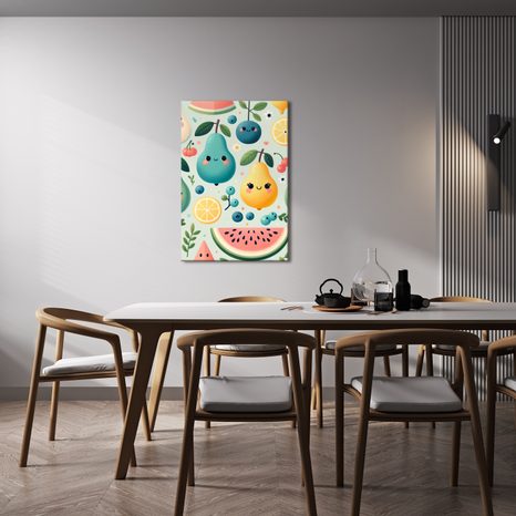OBRAZ BAREVNÉ OVOCE PRO DĚTI - DĚTSKÉ OBRAZY - OBRAZY