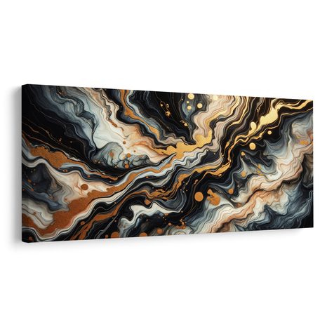 OBRAZ ZLATÁ ABSTRAKCE - OBRAZY ABSTRAKTNÍ TVARY - OBRAZY