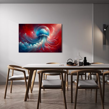 WANDBILD QUALLE IM ROTEN MEER - WANDBILDER UNTERWASSERWELT - BILDER