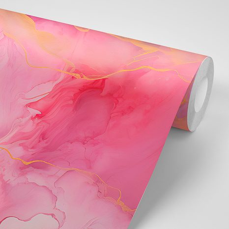TAPETA IMITACE RŮŽOVÝ MRAMOR - MRAMOROVÉ TAPETY - TAPETY