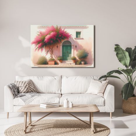 WANDBILD ROMANTISCHER EINGANG - BILDER BÄUME UND LAUB - BILDER