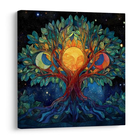 OBRAZ STROM ŽIVOTA S VESMÍRNOU ENERGIÍ - OBRAZY STROMY ŽIVOTA - OBRAZY