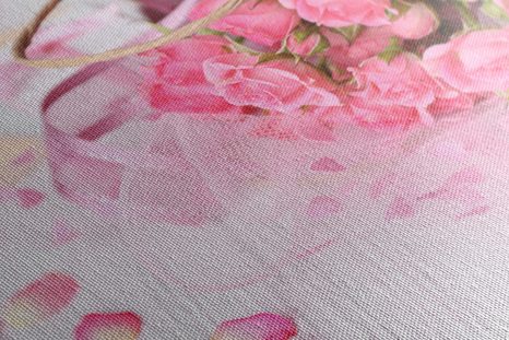 OBRAZ ROMANTICKÁ RŮŽOVÁ KYTICE RŮŽÍ - OBRAZY ZÁTIŠÍ - OBRAZY