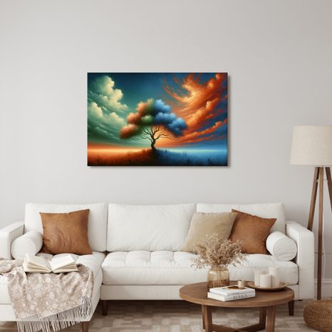 OBRAZ STROM ŽIVOTA V BAREVNÉM VÍRU - OBRAZY STROMY ŽIVOTA - OBRAZY