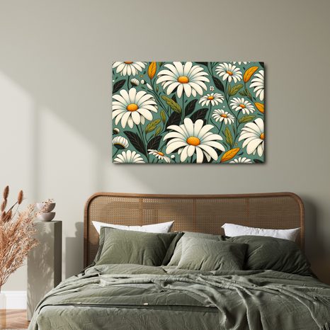 OBRAZ ROZKVETLÉ KOPRETINY - OBRAZY KVĚTŮ - OBRAZY