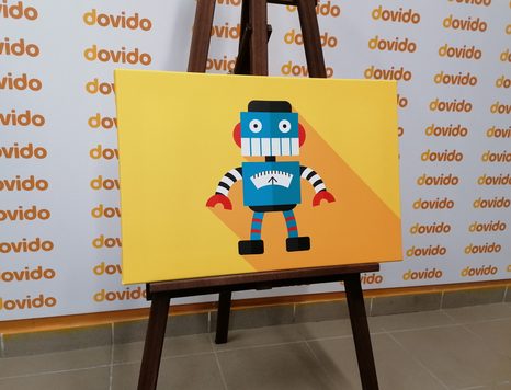 OBRAZ VESELÝ ROBOT - DĚTSKÉ OBRAZY - OBRAZY