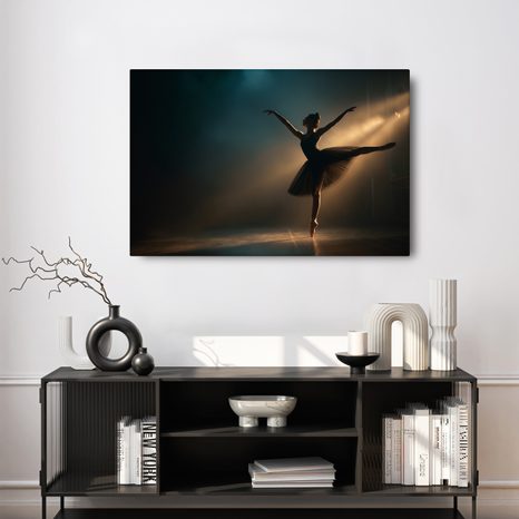 WANDBILD BALLERINA IM RAMPENLICHT - WANDBILDER FRAUEN - BILDER