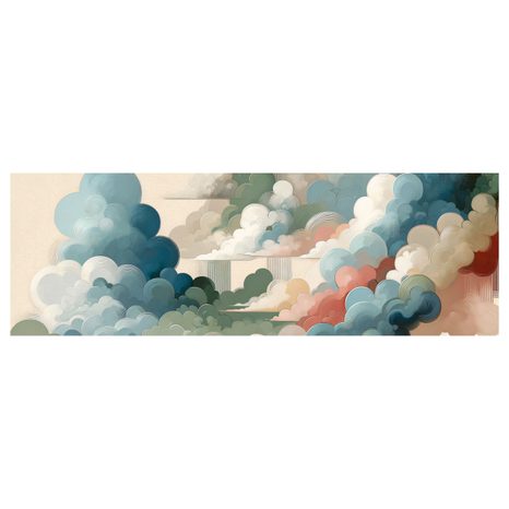 WANDBILD ABSTRAKTER HIMMEL VOLLER FORMEN UND FARBEN - BILDER VON NATUR UND LANDSCHAFT - BILDER