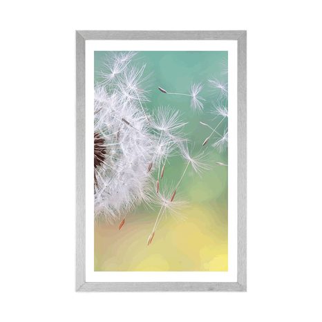 PLAKAT Z PASSE-PARTOUT MAGICZNY MNISZEK LEKARSKI - KWIATY - PLAKATY