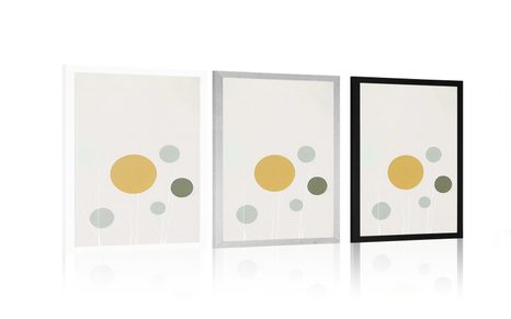 POSZTER MINIMALISTÁK FÁK KÖRÖKKEL. - BOTANIKUS - POSZTEREK