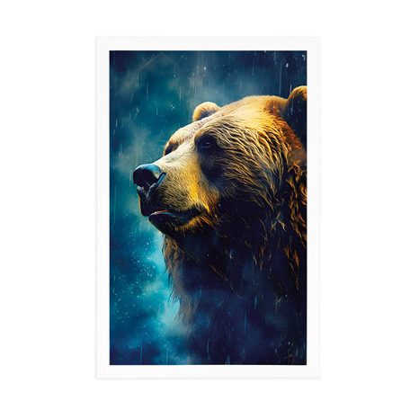 POSZTER KÉK-ARANY MEDVE - ÁLLATVILÁG URALKODÓI - POSZTEREK