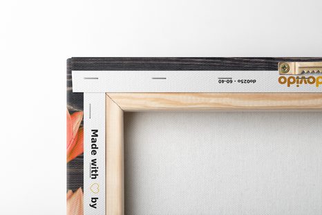 KÉP ELBŰVÖLŐ NARANCSSÁRGA TULIPÁNOK FÁBÓL KÉSZÜLT HÁTTÉREN - KÉPEK - 🔥 TELJES KIÁRUSÍTÁS