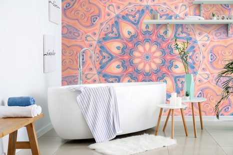 SAMOLEPÍCÍ TAPETA HYPNOTICKÁ MANDALA - SAMOLEPÍCÍ TAPETY - TAPETY