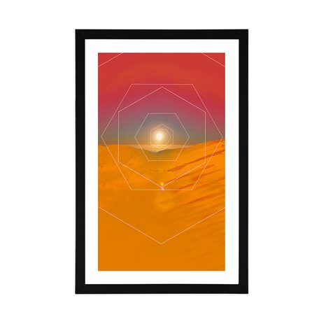 PLAKÁT S PASPARTOU PESTROBAREVNÁ SOUHRA - MOTIVY Z NAŠÍ DÍLNY - PLAKÁTY