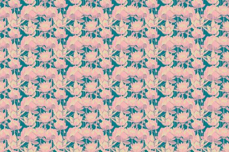 TAPETA ROMANTYCZNE LILIE WODNE - TAPETY KWIATY - TAPETY