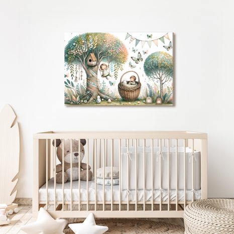 OBRAZ KOUZELNÝ SVĚT POD STROMEM SNŮ - DĚTSKÉ OBRAZY POHÁDKOVÉ BYTOSTI - OBRAZY