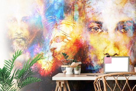 SELBSTKLEBENDE TAPETE DER ALLMÄCHTIGE IM KOSMISCHEN RAUM - SELBSTKLEBENDE TAPETEN - TAPETEN