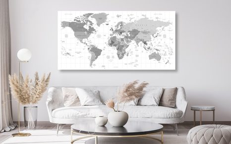 ΕΙΚΌΝΑ ΣΕ ΓΚΡΙ ΦΕΛΛΌ ΧΆΡΤΗ ΣΕ ΛΕΥΚΌ ΦΌΝΤΟ - ΠΊΝΑΚΕΣ ΣΤΟ ΦΕΛΛΌ - ΠΊΝΑΚΕΣ