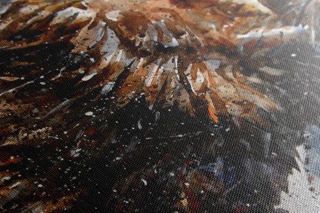 WANDBILD KÖNIG DER TIERE IN AQUARELL - BILDER TIERE - BILDER