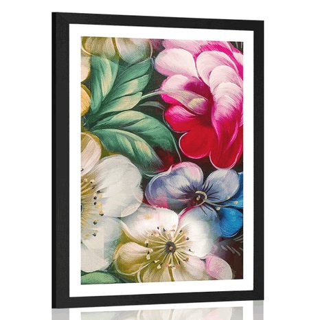 POSTER MIT PASSEPARTOUT MAGISCHE WELT DER BLUMEN - BLUMEN - POSTER