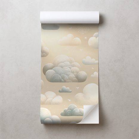 SAMOLEPÍCÍ FOTOTAPETA POHÁDKOVÉ DEŠŤOVÉ MRAKY - ΠΑΙΔΙΚΉ ΤΑΠΕΤΣΑΡΊΑ - ΤΑΠΕΤΣΑΡΊΕΣ