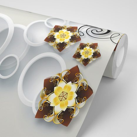 SAMOLEPÍCÍ TAPETA ABSTRAKTNÍ ŠPERKY - SAMOLEPÍCÍ TAPETY - TAPETY