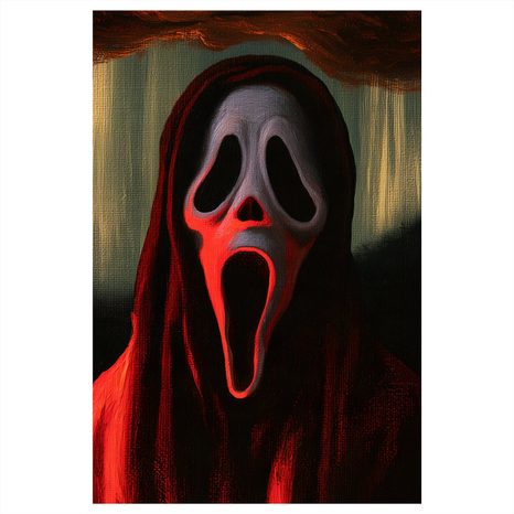 WANDBILD DUNKLE MASKE IM WALDSCHATTEN - HALLOWEEN- UND HORROR-BILDER - BILDER