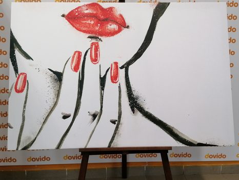 TABLOU PORTRETUL FEMEI ÎN ACUARELĂ - TABLOURI CU DIVERSE PERSOANE - TABLOURI