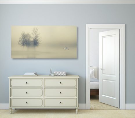 КАРТИНА НА ПЛАТНО – ДЪРВЕТА В МЪГЛА - КАРТИНИ НА ПРИРОДАТА И ПЕЙЗАЖИ - КАРТИНИ