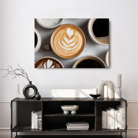 OBRAZ KÁVOVÉ UMĚNÍ V HRNKU - OBRAZY JÍDLA A NÁPOJE - OBRAZY