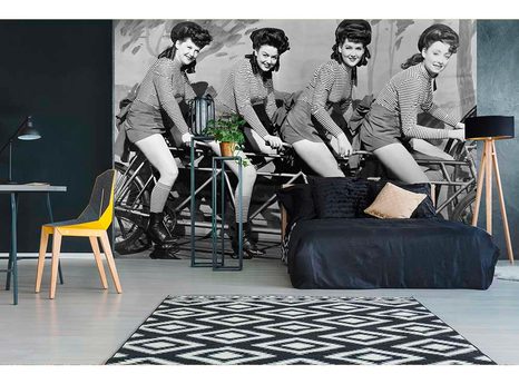 FOTOTAPETA ŽENY NA BICYKLI - TAPETY - 🔥 TOTÁLNY VÝPREDAJ 🔥