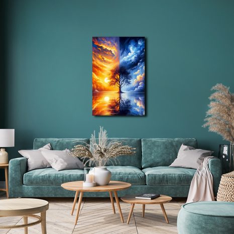 OBRAZ STROM ŽIVOTA MEZI DNEM A NOCÍ - OBRAZY STROMY ŽIVOTA - OBRAZY