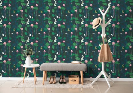 SAMOLEPÍCÍ TAPETA LEKNÍNY A KOI KAPRY - SAMOLEPÍCÍ TAPETY - TAPETY