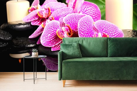 TAPETA ZEN KOMPOZICE SE SVÍČKAMI - TAPETY FENG SHUI - TAPETY