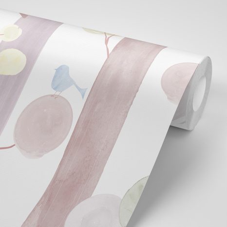 САМОЗАЛЕПВАЩ ТАПЕТ – ПТИЧКИ НА ДЪРВЕТА - САМОЗАЛЕПВАЩИ ТАПЕТИ - ТАПЕТИ