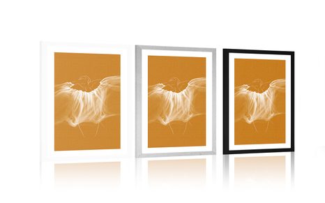 POSTER MIT PASSEPARTOUT ZÄRTLICHKEIT DER FRAU - MOTIVE AUS UNSERER WERKSTATT - POSTER