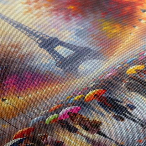 QUADRO SU TELA – PARIGI AUTUNNALE CON TORRE EIFFEL - QUADRI DI PARIGI - STAMPE E QUADRI