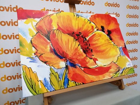 TABLOU BUCHETUL FLORILOR DE MAC - TABLOU FLORI - TABLOURI