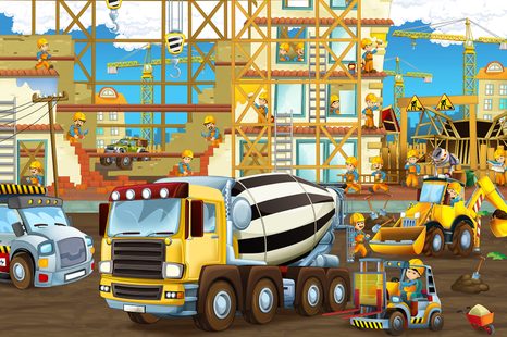 TAPETA STROJE NA STAVENISKU - TAPETY - 🔥 TOTÁLNY VÝPREDAJ