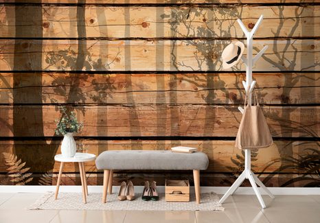 SAMOLEPILNA TAPETA V RETRO SENCI DREVES - 🔥 TOTALNA ODPRODAJA