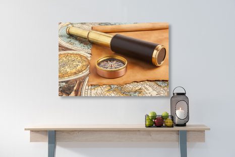 КАРТИНА НА ПЛАТНО – ЗА ПРИКЛЮЧЕНЕЦ - КАРТИНИ НА КАРТИ - КАРТИНИ