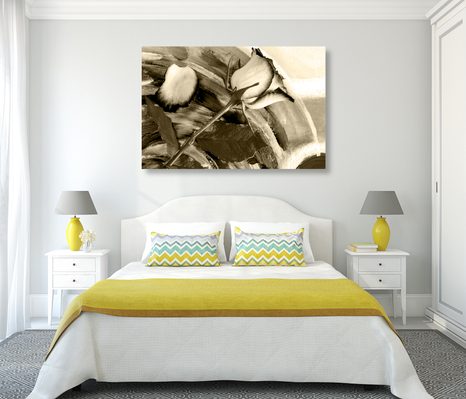 WANDBILD ROSE IN SEPIA-AUSFÜHRUNG - BILDER - 🔥 TOTALAUSVERKAUF