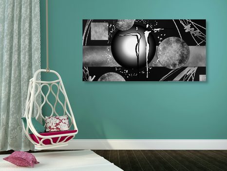 KÉP ETNO SZERELMES PÁR FEKETE FEHÉRBEN - FEKETE-FEHÉR KÉPEK - KÉPEK