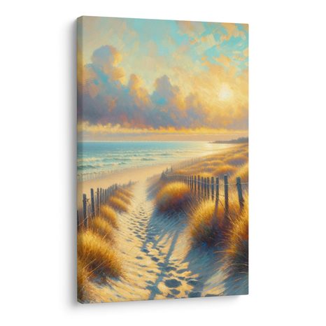 OBRAZ ZÁPAD SLUNCE U MOŘE - OBRAZY MOŘE A PLÁŽ - OBRAZY