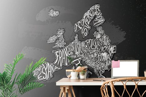 SAMOLEPÍCÍ TAPETA MODERNÍ MAPA EVROPY - SAMOLEPÍCÍ TAPETY - TAPETY