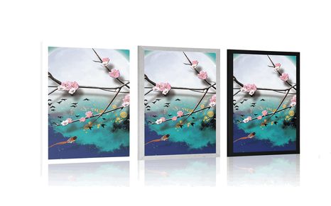 POSTER BAUMZWEIGE BEIM VOLLMOND - BLUMEN - POSTER