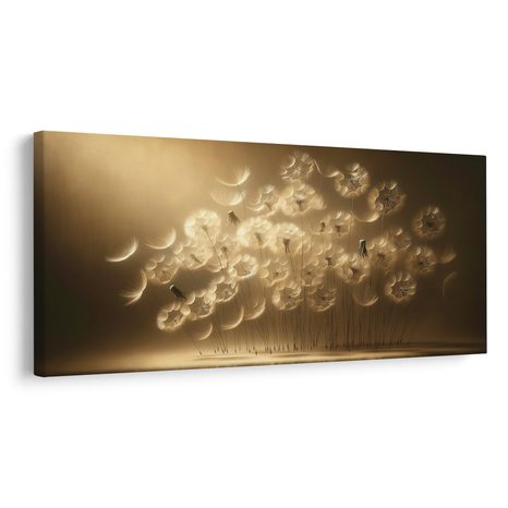 CANVAS SCHILDERIJ ZWEVENDE PAARDENBLOEMPLUISJES - SCHILDERIJEN - MEGA UITVERKOOP TOT 70% 🔥